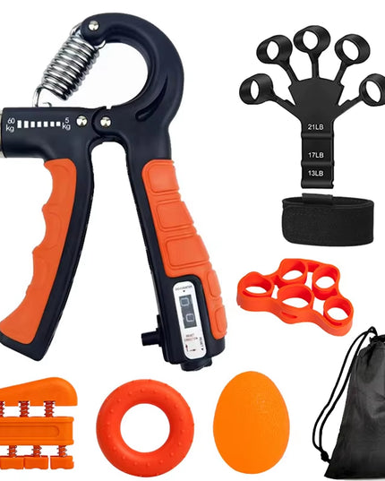 5-60Kg Adjustable Hand Grip Strengthener Hand Grip Trainer with Counter Wrist Forearm and Hand Exerciser for Muscle Building