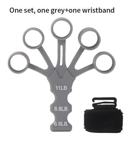 Silicone Finger Exerciser – Hand Grip Strengthener with 6 Resistance Levels