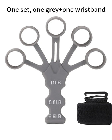 Silicone Finger Exerciser – Hand Grip Strengthener with 6 Resistance Levels