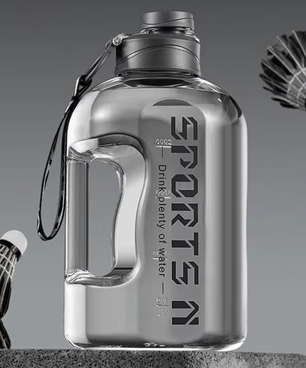 1.7L/2.7L Large-Capacity Sports Water Bottle with Straw & Carry Strap