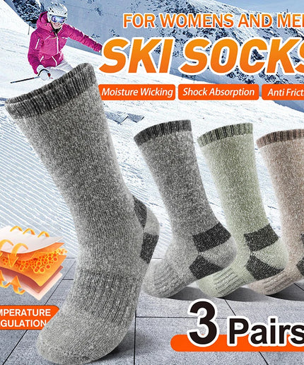 3 Pairs Men’s Thick Thermal Mid-Calf Winter Socks