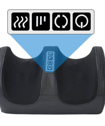 Electric Foot Massager Shiatsu Kneading Deep Tissue Relax Heated Roller Calf Pain Relief Fatigue Muscles Vibrator Machine Health