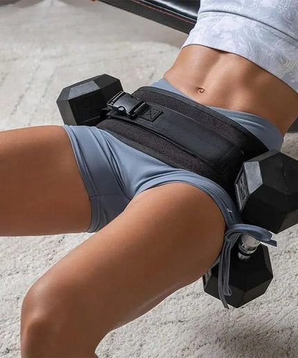 Adjustable Weighted Waist Belt for Squats, Hip Training & Home Workouts