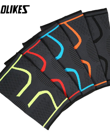 Compression Knee Support Sleeve – Elastic Sports Brace for Running & Cycling