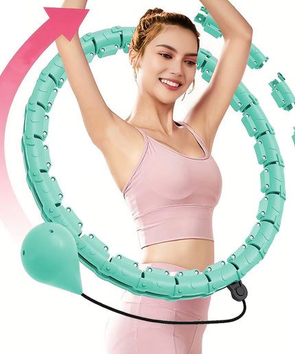 21/24/27/30 Knots Weighted Hula Circle – Adjustable Smart Fitness Hoop