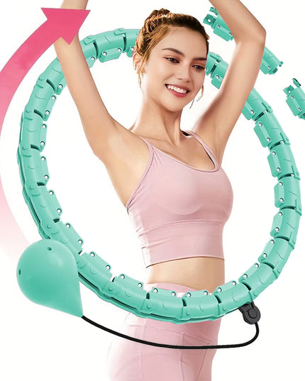 21/24/27/30 Knots Weighted Hula Circle – Adjustable Smart Fitness Hoop