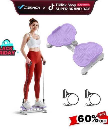 🌟 MERACH Waist Twister Machine – Twist Board Ab Trainer with Resistance Bands for Women | Home Gym Core & Cardio Workout (USA Shipping Only)