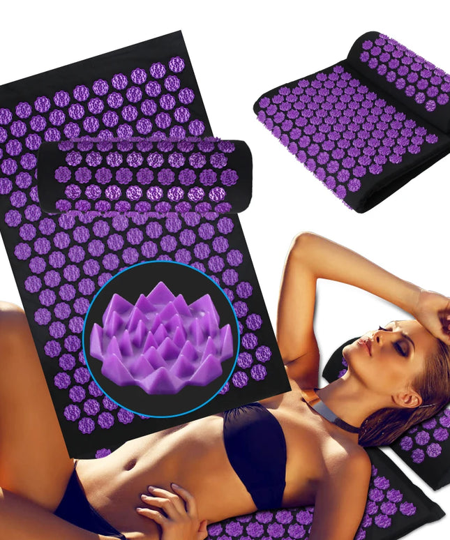 Acupressure Yoga Mat Kuznetsov'S Applicator Cushion Sensi Massage Body Needles with Spikes Pillow Foot Massager Fitness Pilates
