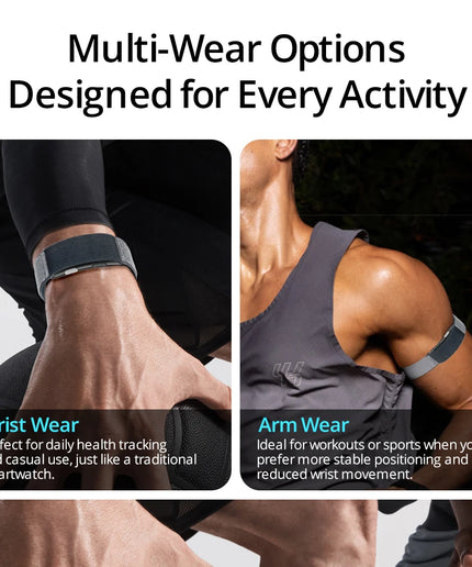 VALDUS VITRO Screen-Free Smart Fitness Bracelet – ECG, Wellness Tracking & SOS Alerts
