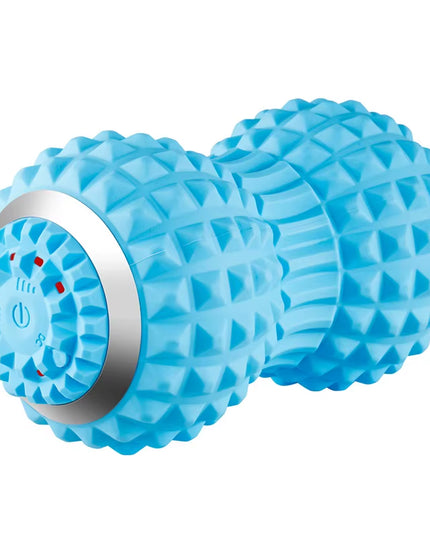 Electric Vibrating Peanut Massage Ball – 4-Speed Deep Tissue Muscle Relaxation Roller, USB Rechargeable Myofascial Trigger Point Massager