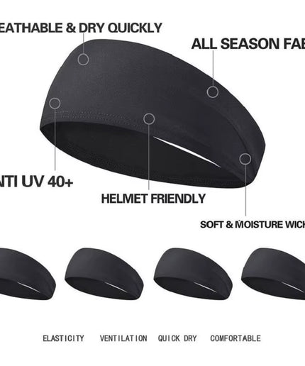 Sports Headband - Breathable Non-Slip Hairband for Men & Women
