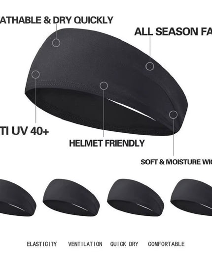 Sports Headband - Breathable Non-Slip Hairband for Men & Women