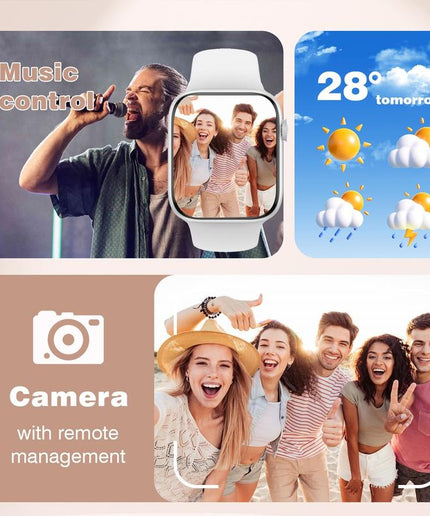 Hot Sale 2.01-Inch HD Touchscreen Smartwatch - Wireless Calling, Photo Capture, Music Control | Android/Ios Compatible, Unisex Style, Custom Watch Face, Alarm & Call/Sms Alerts