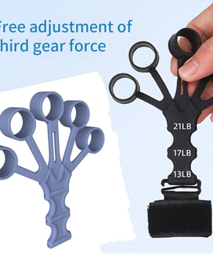 Silicone Finger Exerciser – Hand Grip Strengthener with 6 Resistance Levels