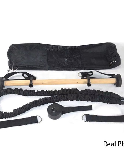 Pilates Resistance Training Kit – Portable Pilates Stick & Bands Set