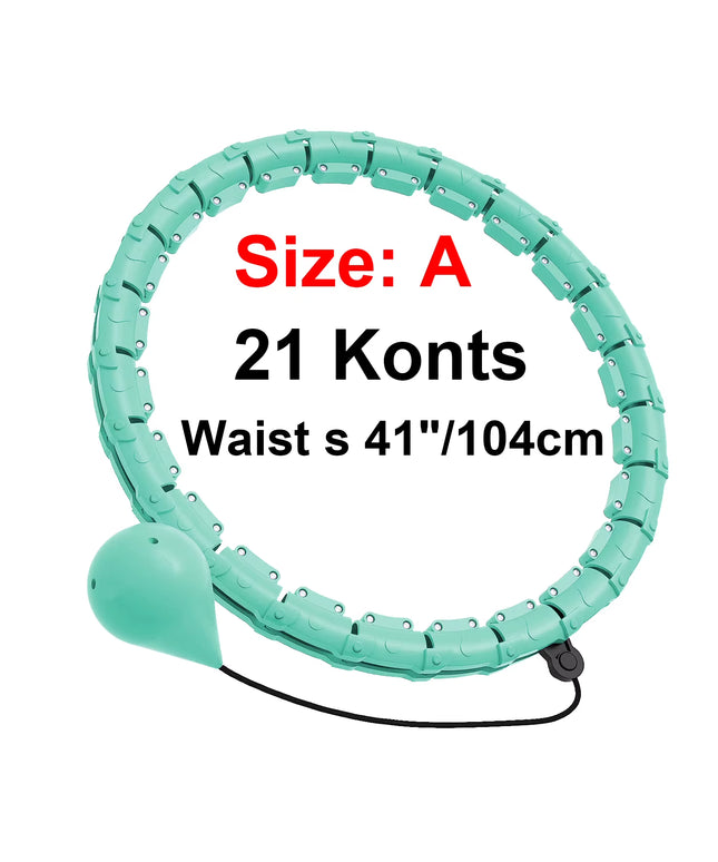 21/24/27/30 Knots Weighted Hula Circle – Adjustable Smart Fitness Hoop