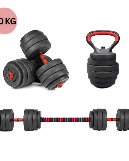 15/20/30/40 Kg Dumbbell Barbell Weight Set Pair Hand Weights Gym Fitness Workout