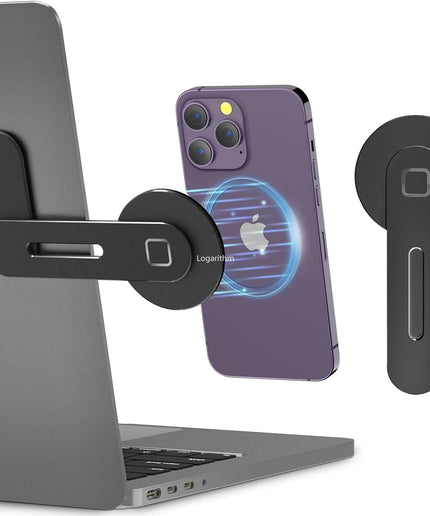 Slim Magnetic Laptop & Monitor Phone Holder – Foldable Side Mount