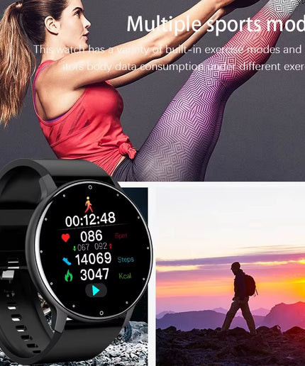 LIGE 2026 Smart Watch Women Men Ladies Gift Sport Fitness Men Watches Heart Rate Monitor Waterproof Smartwatch for Android IOS