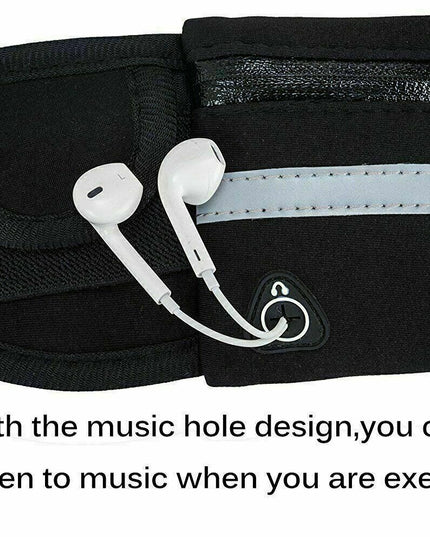 Zipped Sports Running Jogging Waist Travel Bum Bag Phone Keys Mobile Money Belt