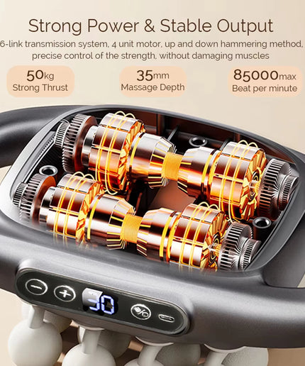 Massager Gun Set Deep Tissue Body Fitness Muscle Electric Relax Massager for Back Shoulders Legs Foot 16 Heads