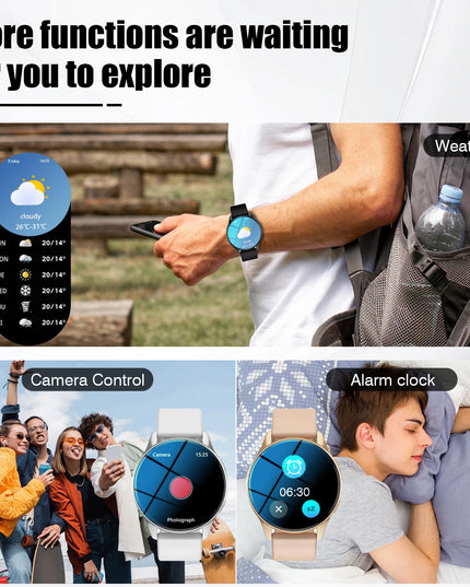 Smart Watch with Wireless Calling, Multi-Sport Modes, and App Notifications – Unisex, Compatible with iPhone and Android