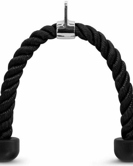 Gym Tricep Rope Pull down Cable Attachment Handle Multigym Home Train Lat Bicep