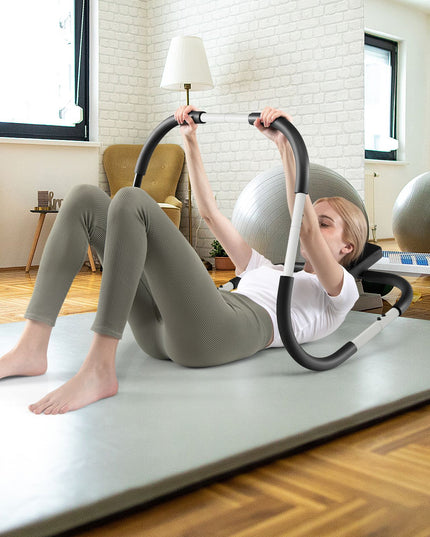 AB Abdominal Cruncher with Padded Headrest and Foam Handle