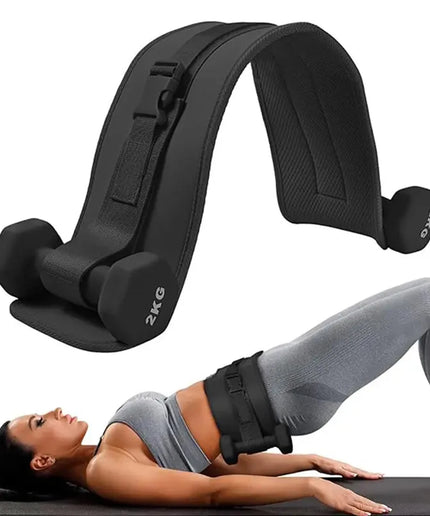 Adjustable Weighted Waist Belt for Squats, Hip Training & Home Workouts