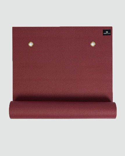 Yoga Studio 6mm Eyeletted Yoga Mat – Non-Slip PVC Sticky Mat for Schools, Classes & Studios (183×61 cm)