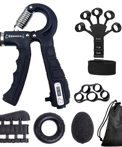 5-60Kg Adjustable Hand Grip Strengthener Hand Grip Trainer with Counter Wrist Forearm and Hand Exerciser for Muscle Building