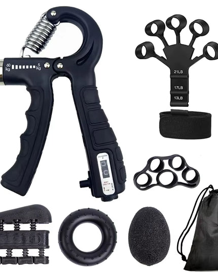 5-60Kg Adjustable Hand Grip Strengthener Hand Grip Trainer with Counter Wrist Forearm and Hand Exerciser for Muscle Building