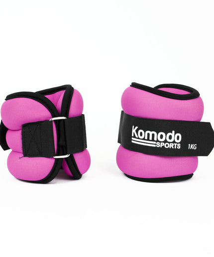 Pink Neoprene Ankle Wrist Weights Running Training Exercise Fitness Heavy Bands