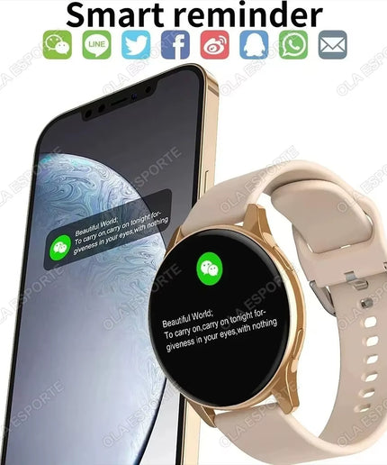 1.32" Smartwatch with Bluetooth Calling, Full Touch Screen, Fitness and Sleep Tracking, Android/iOS, Bluetooth 5.0