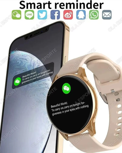 1.32" Smartwatch with Bluetooth Calling, Full Touch Screen, Fitness and Sleep Tracking, Android/iOS, Bluetooth 5.0