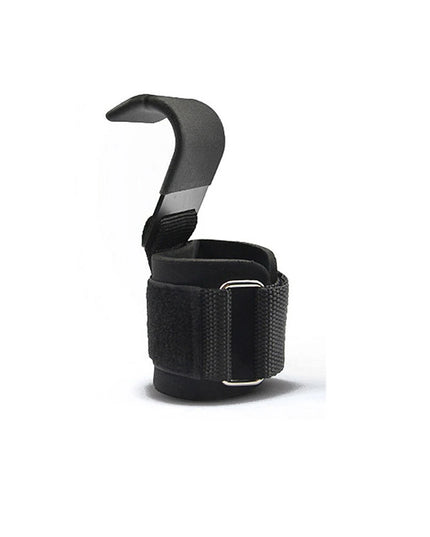 Weight Lifting Hooks – Wrist Support Straps with Steel Hooks (1 Pair)