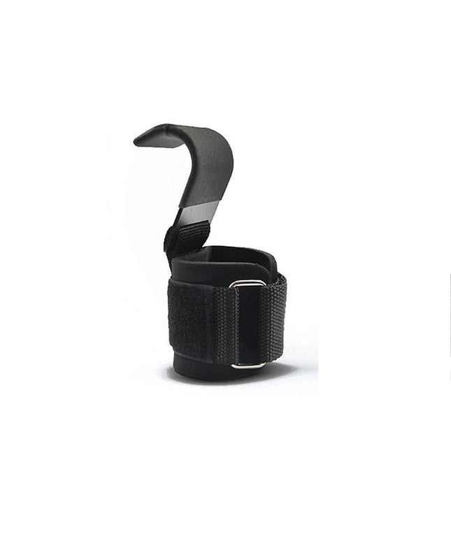 Weight Lifting Hooks – Wrist Support Straps with Steel Hooks (1 Pair)