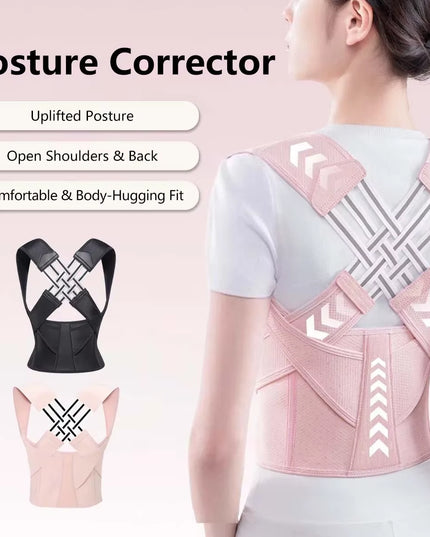 Posture Corrector | Adjustable Back Support Belt for Abdominal Waist Correction, Spine Alignment Waist Trainer Unisex