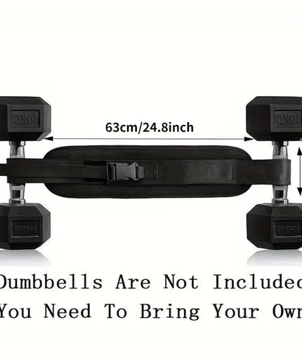 Adjustable Weighted Waist Belt for Squats, Hip Training & Home Workouts