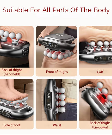 Massager Gun Set Deep Tissue Body Fitness Muscle Electric Relax Massager for Back Shoulders Legs Foot 16 Heads