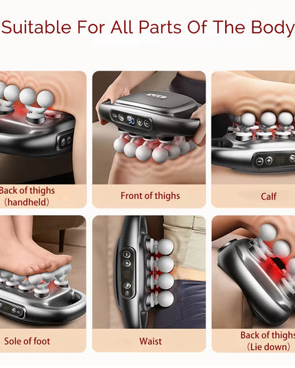 Massager Gun Set Deep Tissue Body Fitness Muscle Electric Relax Massager for Back Shoulders Legs Foot 16 Heads