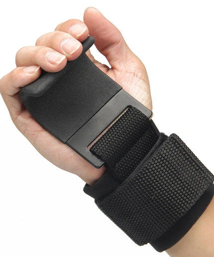 Weight Lifting Hooks – Wrist Support Straps with Steel Hooks (1 Pair)