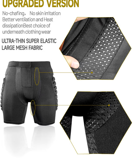 AVIVOR 3D Protective Padded Shorts – Unisex Hip Protection Gear for Snowboarding, Skiing, Skating & Extreme Sports (Worldwide Shipping)
