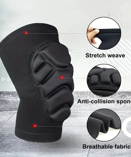 2Pc Professional Knee Elbow Pads for Men&Women,Knee Elbow Brace with Thick Shock-Absorbing Sponge,Knee Support & Elbow Support