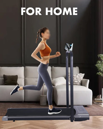 LED Foldable Treadmill Walking Running Machine Home Office under Desk W/ Remote