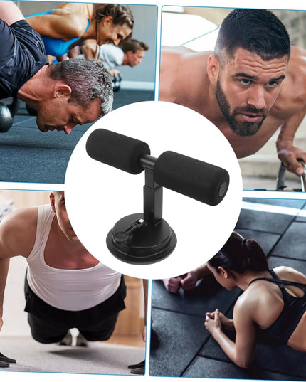 Suction Cup Sit-Up Assist Device, Abdominal Workout Trainer for Home Gym, Portable Abs Exercise Equipment with Non-Slip Base, Pe