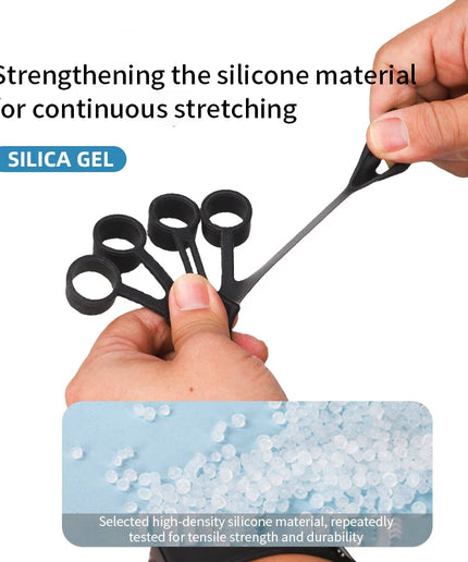 Silicone Finger Exerciser – Hand Grip Strengthener with 6 Resistance Levels