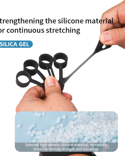 Silicone Finger Exerciser – Hand Grip Strengthener with 6 Resistance Levels