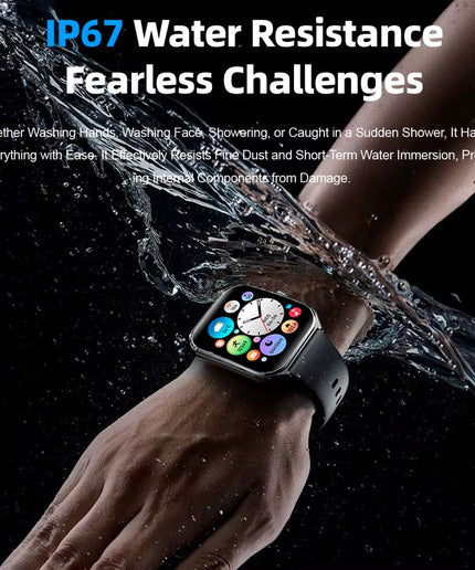 Ultra Thin 1.96" AMOLED Smartwatch for Men & Women – BT Call & Always-On Display