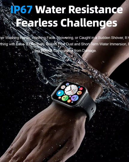Ultra Thin 1.96" AMOLED Smartwatch for Men & Women – BT Call & Always-On Display